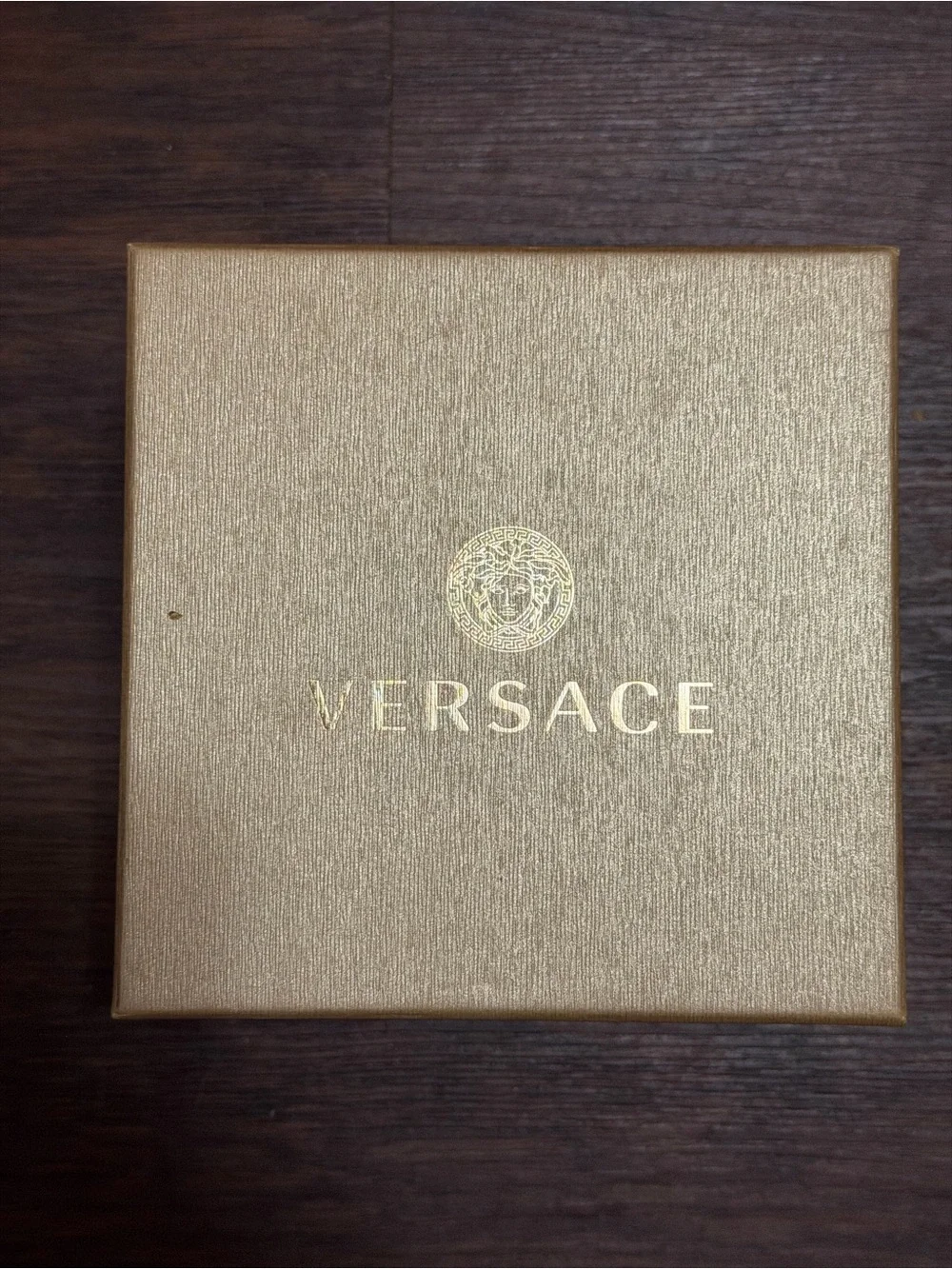 Versace Gold-Tone Medusa Face Bracelet Watch